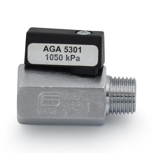  1/4 inch MxF Mini Ball Valve BSP Gas Valve
