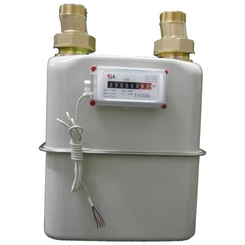 GA Meters G10 Meter Gas Steel Body with Pulse and N&T Meter