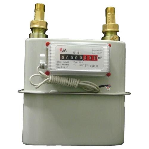 GA Meters G1.6 Meter Gas Steel Body with Pulse and N&T Meter