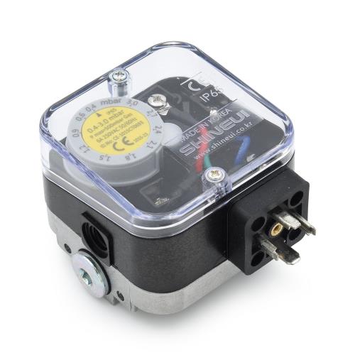 Shineui Gas Pressure Switch  0.4 - 3.0 mbar IP65 Pressure Switch
